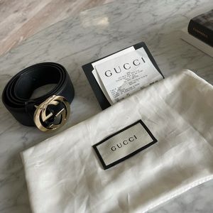 Gucci Belt interlocking G Buckle woman